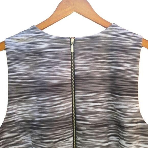 Ashley Graham Top Scuba Crop Tank Sleeveless Ombre Striped Black Sz 16W - Picture 9 of 11